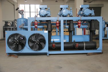 A unidade de refrigeração industrial durável azul adota o líquido refrigerante R22/R507