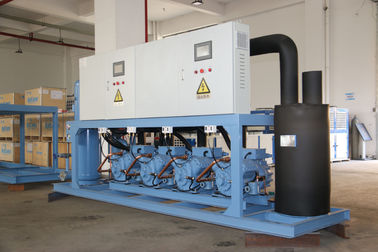 Refcomp 4 Compressor de pistão semi-selado paralelo Unidade de refrigeração Unidade de processamento seguro Método de refrigeração por água